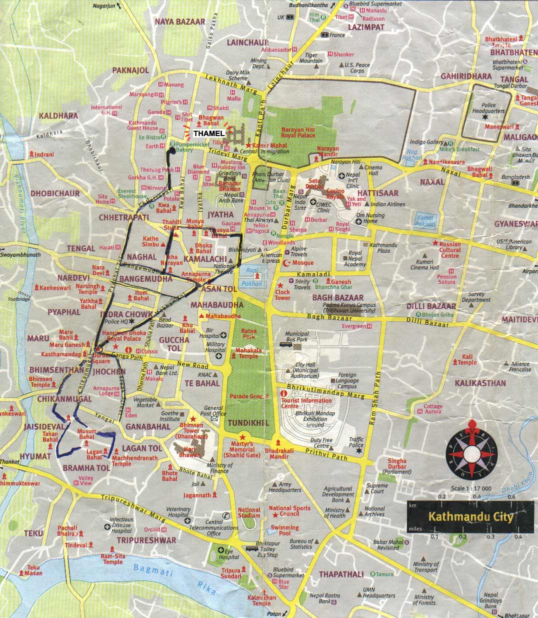 Kathmandu Maps, Maps of Kathmandu, Kathmandu travel maps