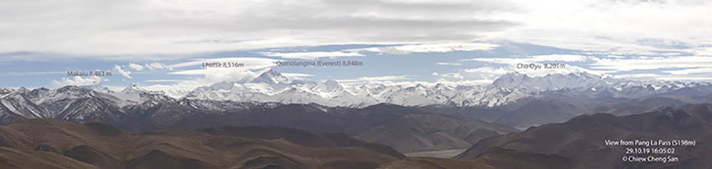 Mount Everest in Shigatse Tibet