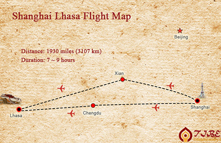 Flights to Lhasa from Shanghai