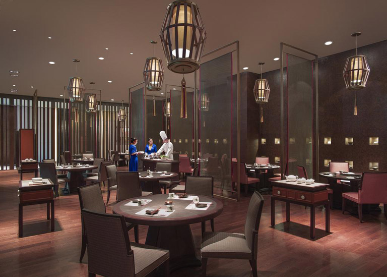 Dining hall of Shangri-La Hotel Lhasa