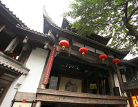 Local opera may be shown on the ancient stage in Jinli Old Street