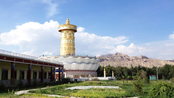 China's Qinghai: owns the largest prayer wheel in the world
