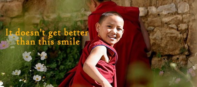 Touched by their simple smile
