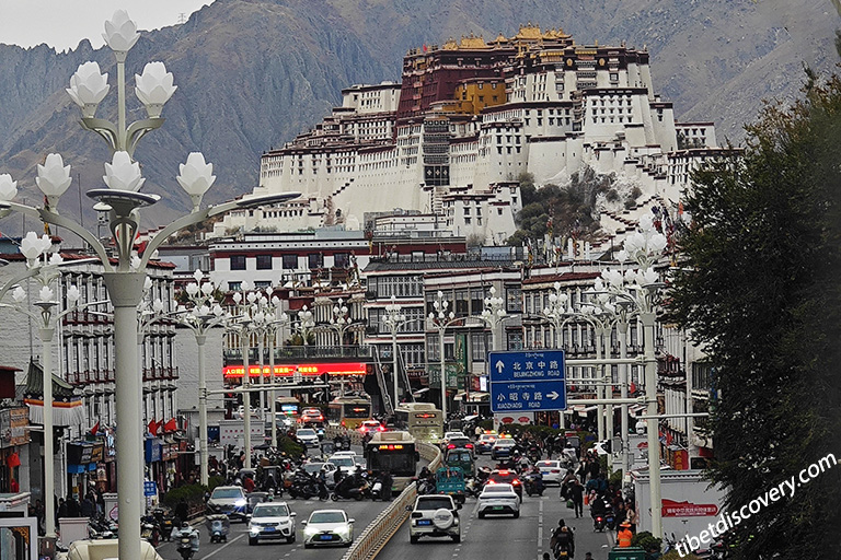 Potala Palace View from Barkhor Street