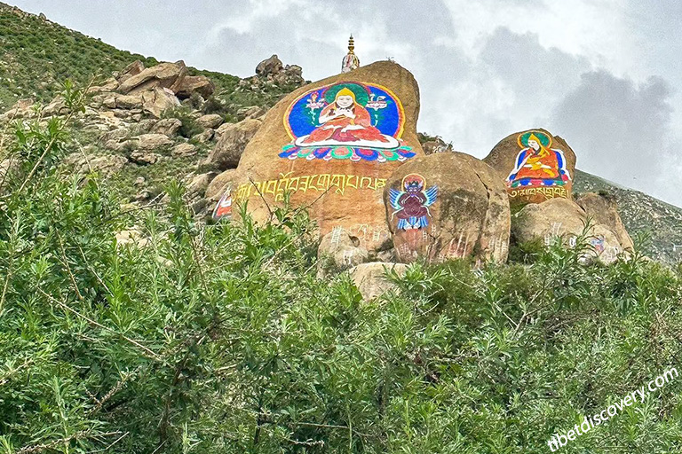 Buddhist Stone Paintings in Drepung Monastery