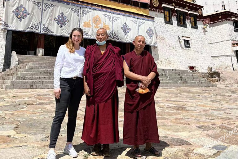 Our dear guest visiting Rongbuk Monastery in June