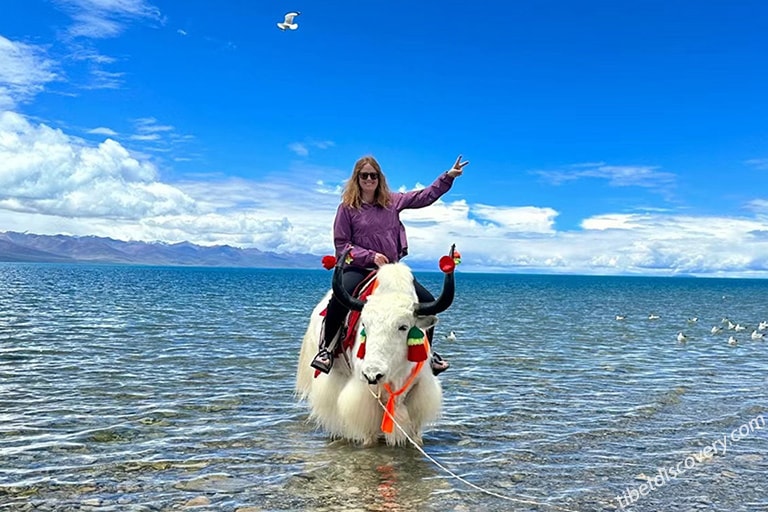 Our Guest Megan Visiting Namtso Lake in June