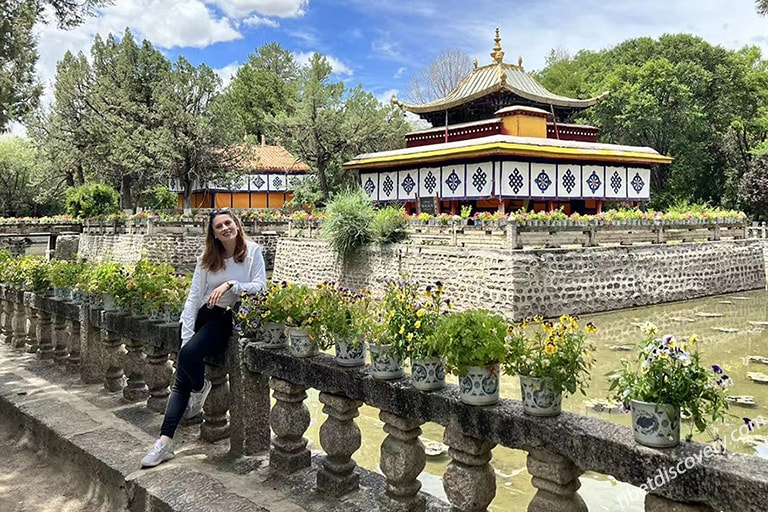 Our Guest Visiting Norbulingka Park