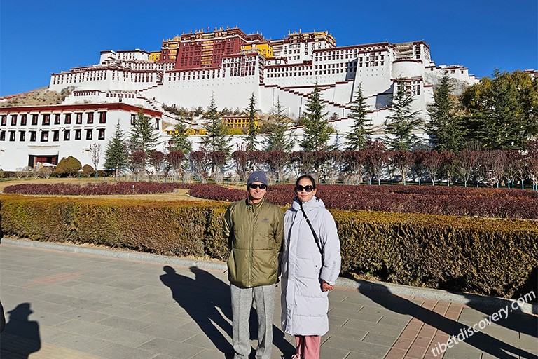 Our guests - Akhilesh's group from Singapore visited Potala Palace in November, 2023