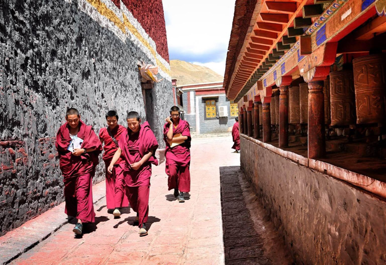 Young Monks in Sakya Monastery