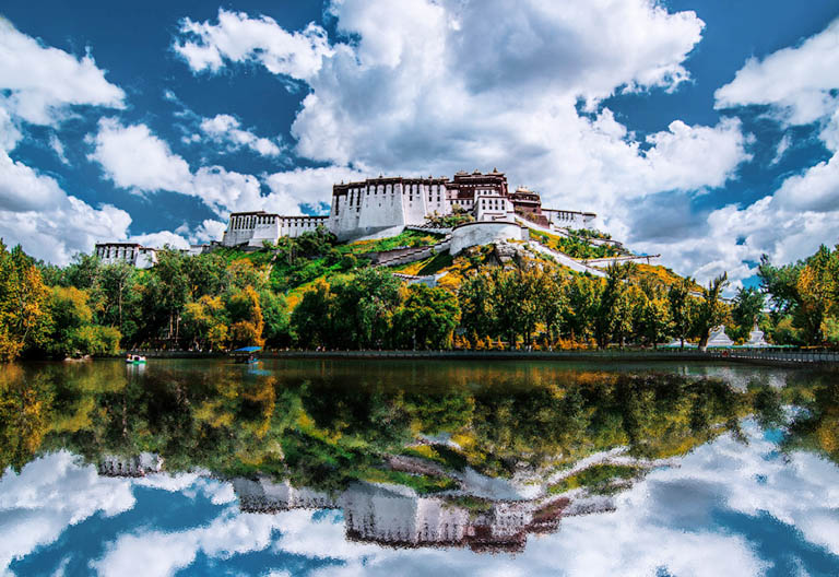 Reflection of Potala Palace 