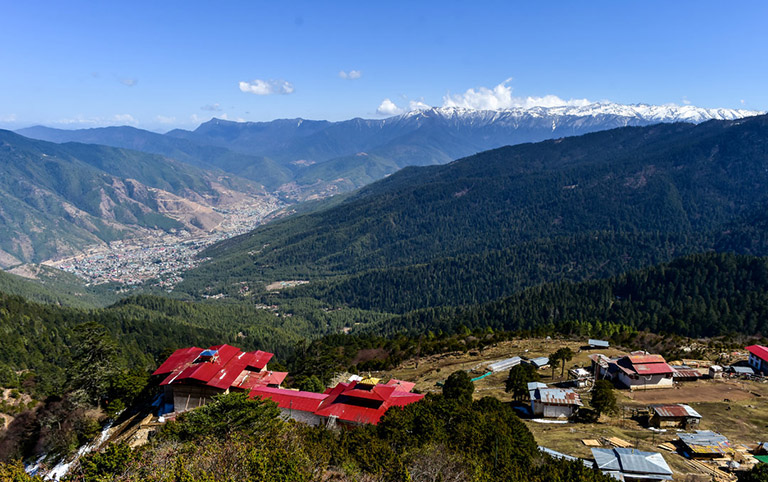 Overlooking Thimphu City Bhutan Trekking 2021/2022