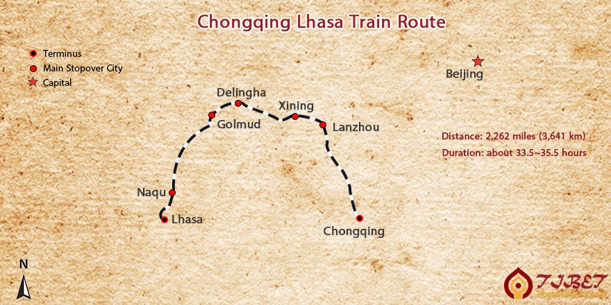 Chongqing Lhasa Train