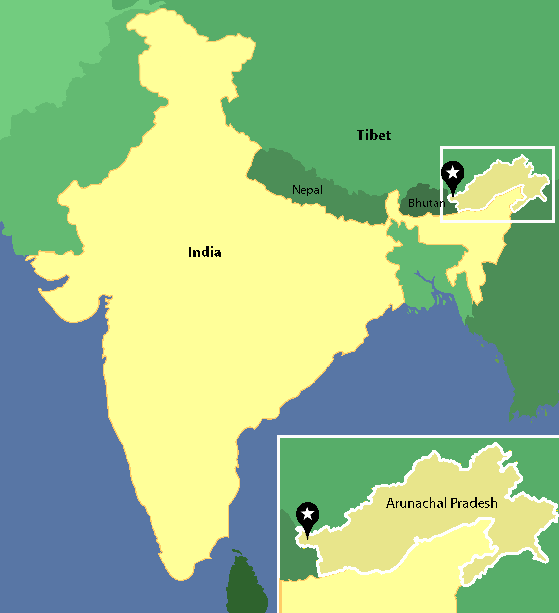 Where Is Bhutan In India Map - United States Map