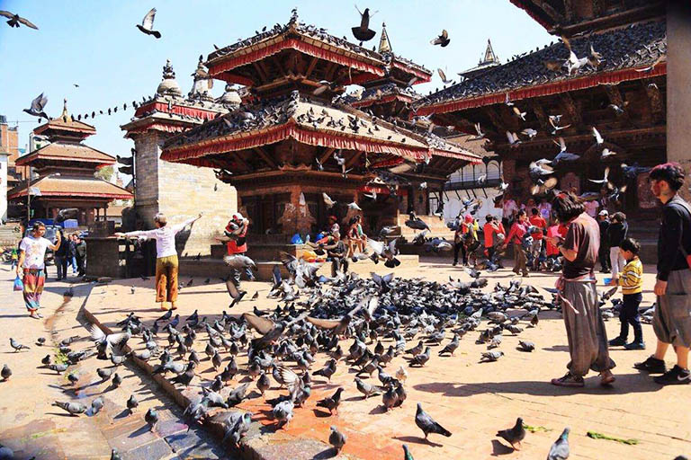 Durbar Square in Autumn Kathmandu Weather