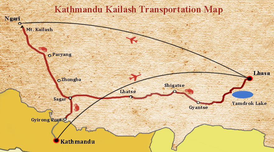 Transfer from Kathmandu to Mount Kailash