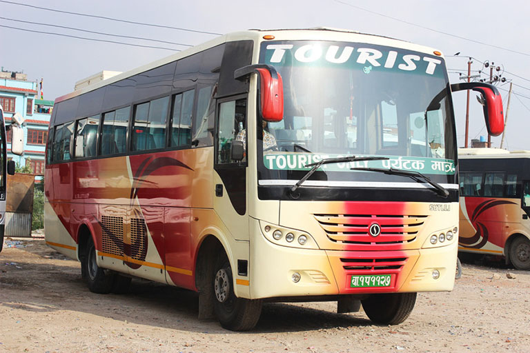 Tourists Bus Running from Kathmandu to Chitwan Kathmandu to Chitwan