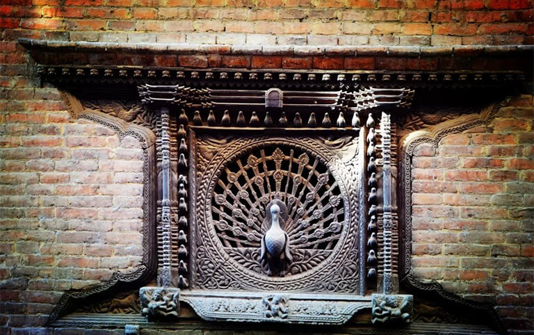 Window of Peacock in Bhaktapur