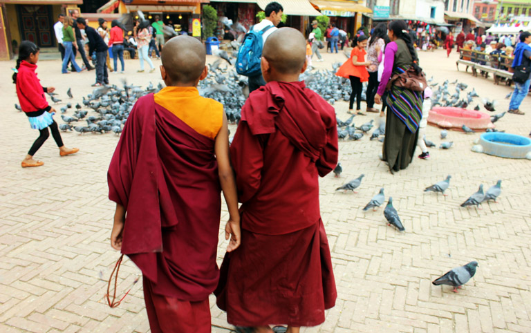 Little Buddhist Monks at Patan Durbar Square