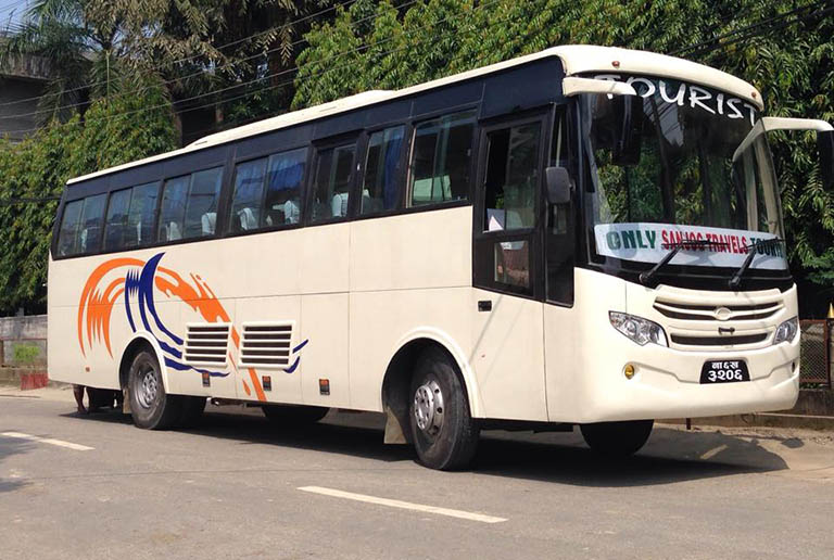 Tourists Bus Running from Kathmandu to Lumbini Kathmandu to Lumbini Bus