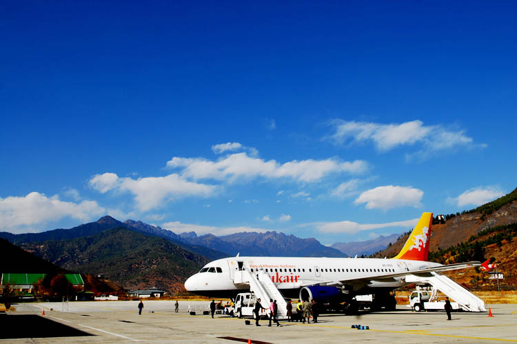 Paro International Airport in Bhutan Bhutan to Nepal Flights