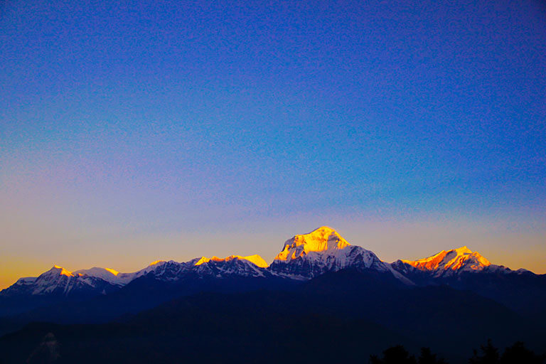 Sun Light Falling on Annapurna Peaks Pokhara Things to Do 2020
