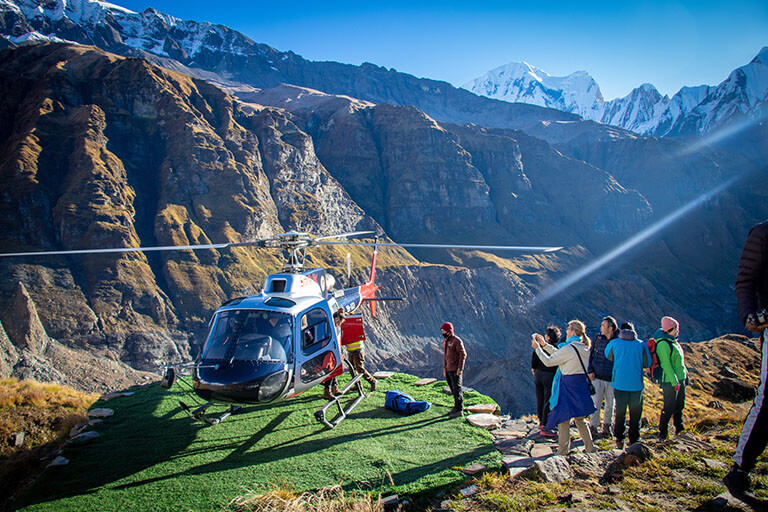 Helicopter Landed on Annapurna Base Camp Pokhara Things to Do 2020