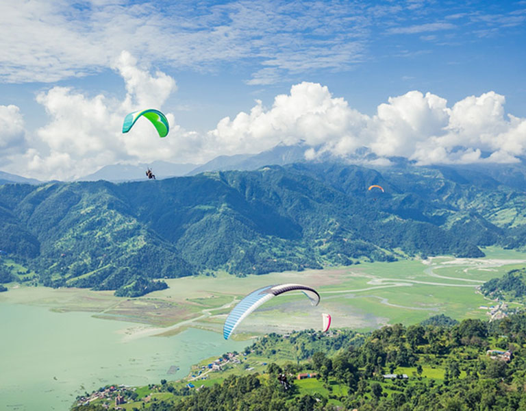 Sarangkot Gliding in Spring Pokhara Weather