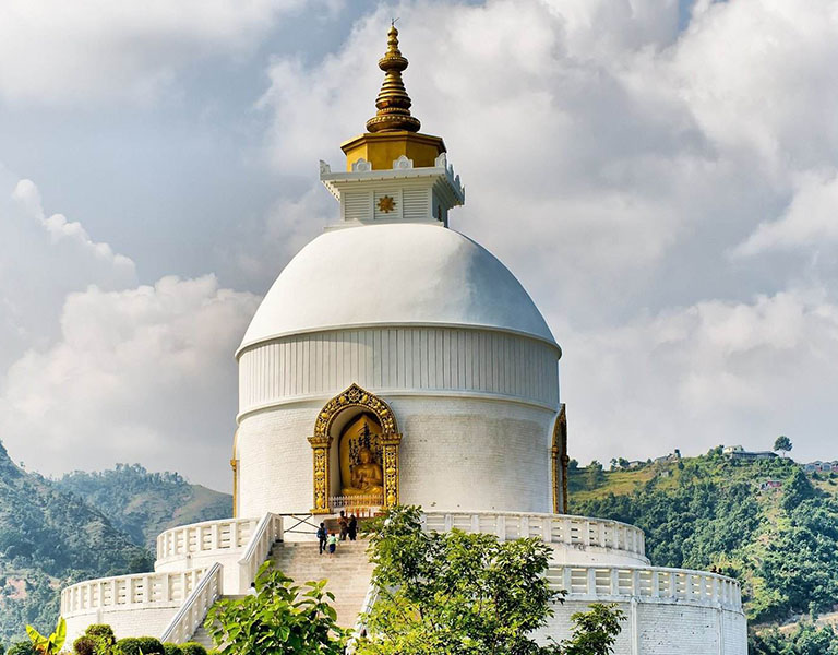 World Peace Pagoda in Winter Pokhara Weather