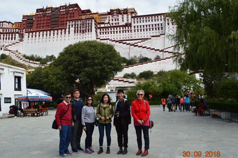 Picturesque Snow-capped Mountain in Tibet