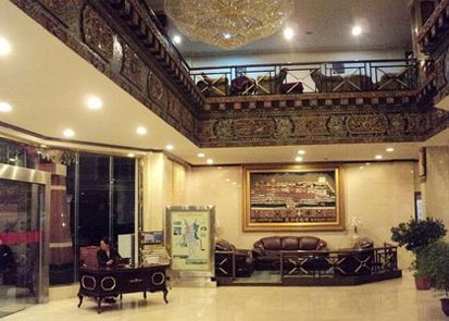 Tibetan style Hall of Zanglong Hotel