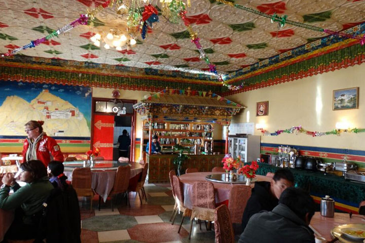the canteen of Everest Hotel