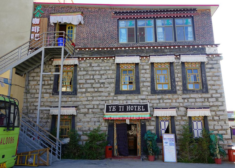 the exterior of Yeti Hotel Gyantse