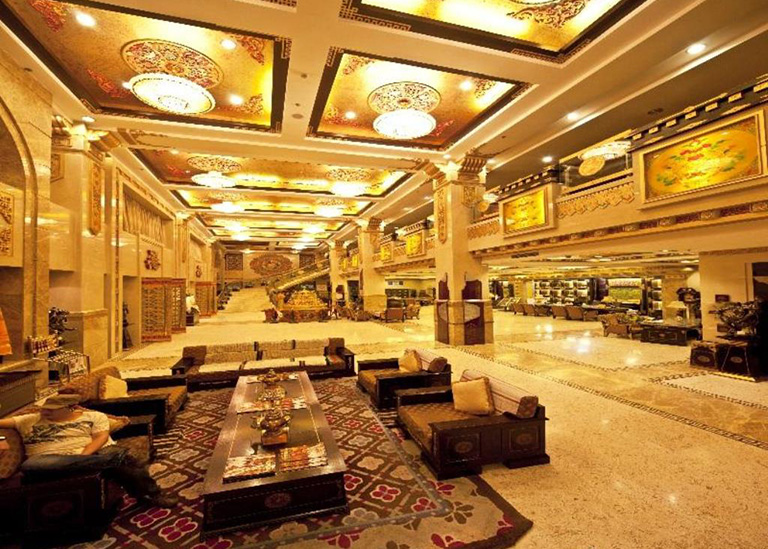Lobby of the Brahmaputra Hotel