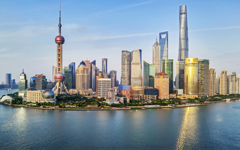 Modern Shanghai View from the Bund