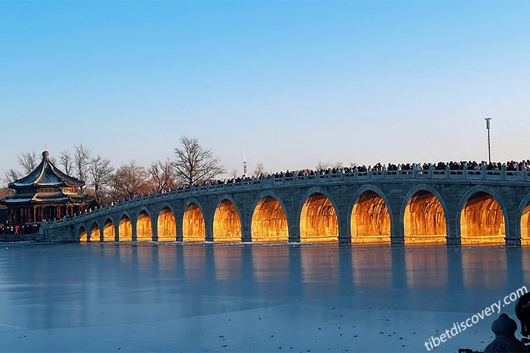 Beautiful Seventeen-Arch Bridge in Summer Palace