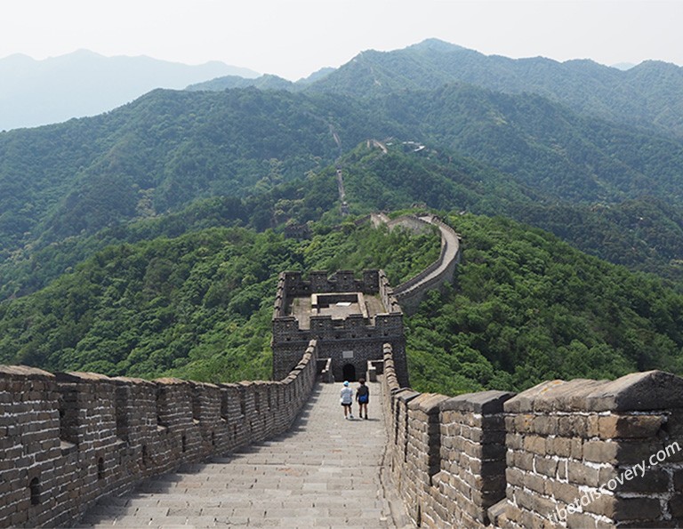 Hiking on the beautiful Mutianyu Great Wall