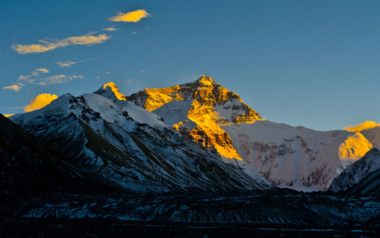 Sunset on Mount Everest