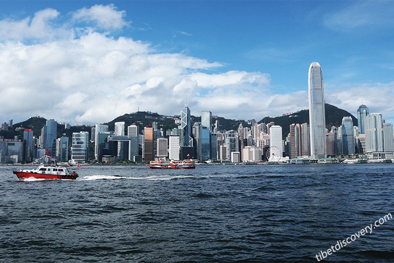 Admire Iconic Hong Kong skyline along Victoria Harbour