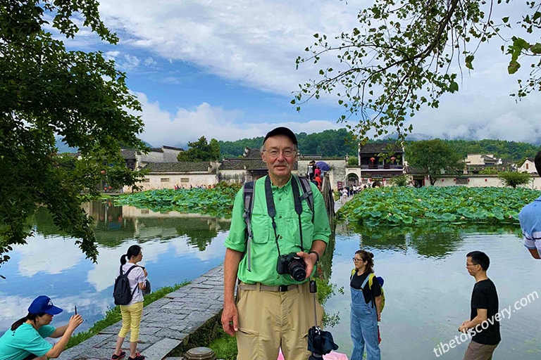 Our Guest visited Hongcun Village in Spring Time