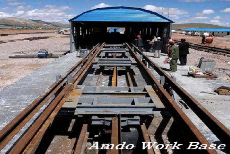 Amdo Work Site Qinghai Tibet Railway