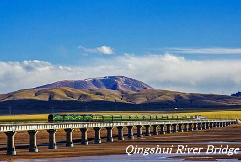 Qingshui River Bridge Qinghai Tibet Railway