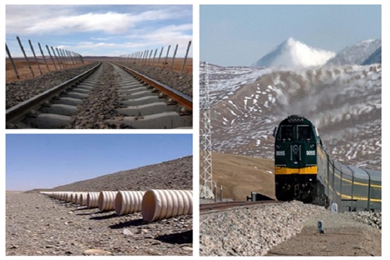 Rubble Ventilation Embankment Qinghai Tibet Railway