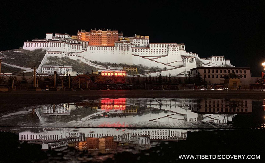 Potala Palace at Night Tibet Trip Story