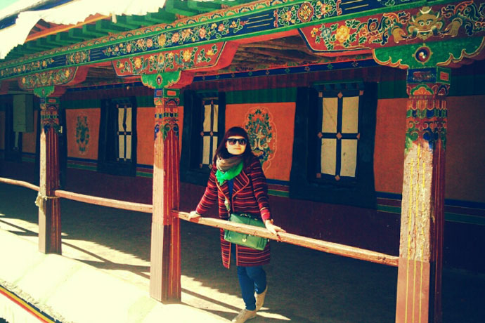 Lisa in Jokhang Temple
