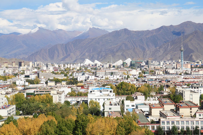 Bird-view from Drepung Monastery, shared by Wim