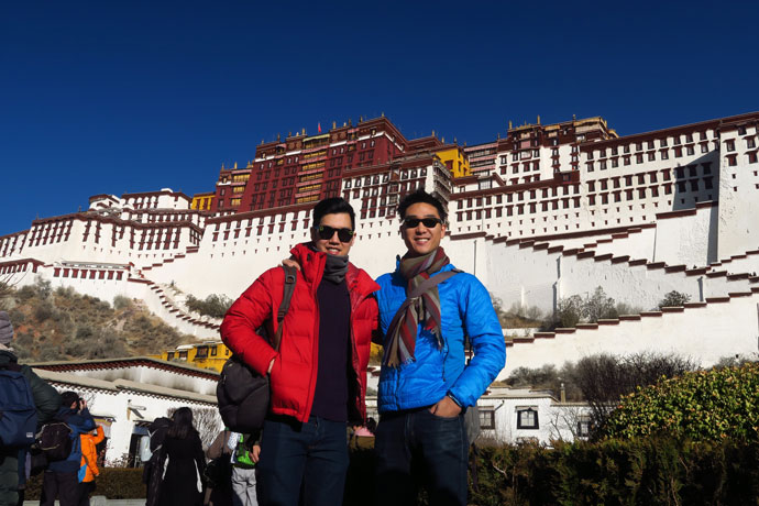 Jeff and his Friend in Potala Palace