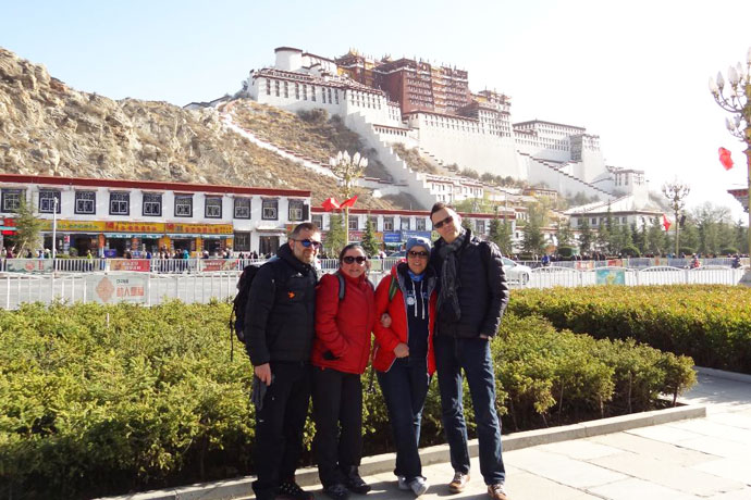Maciej and his Group in Potala Palace